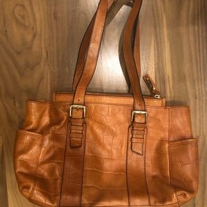 Perlina Leather Tote Purse